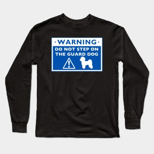 Funny Maltese Guard Dog Warning Long Sleeve T-Shirt